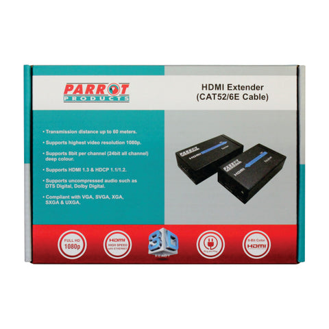HDMI Extender over CAT52/6E network cable