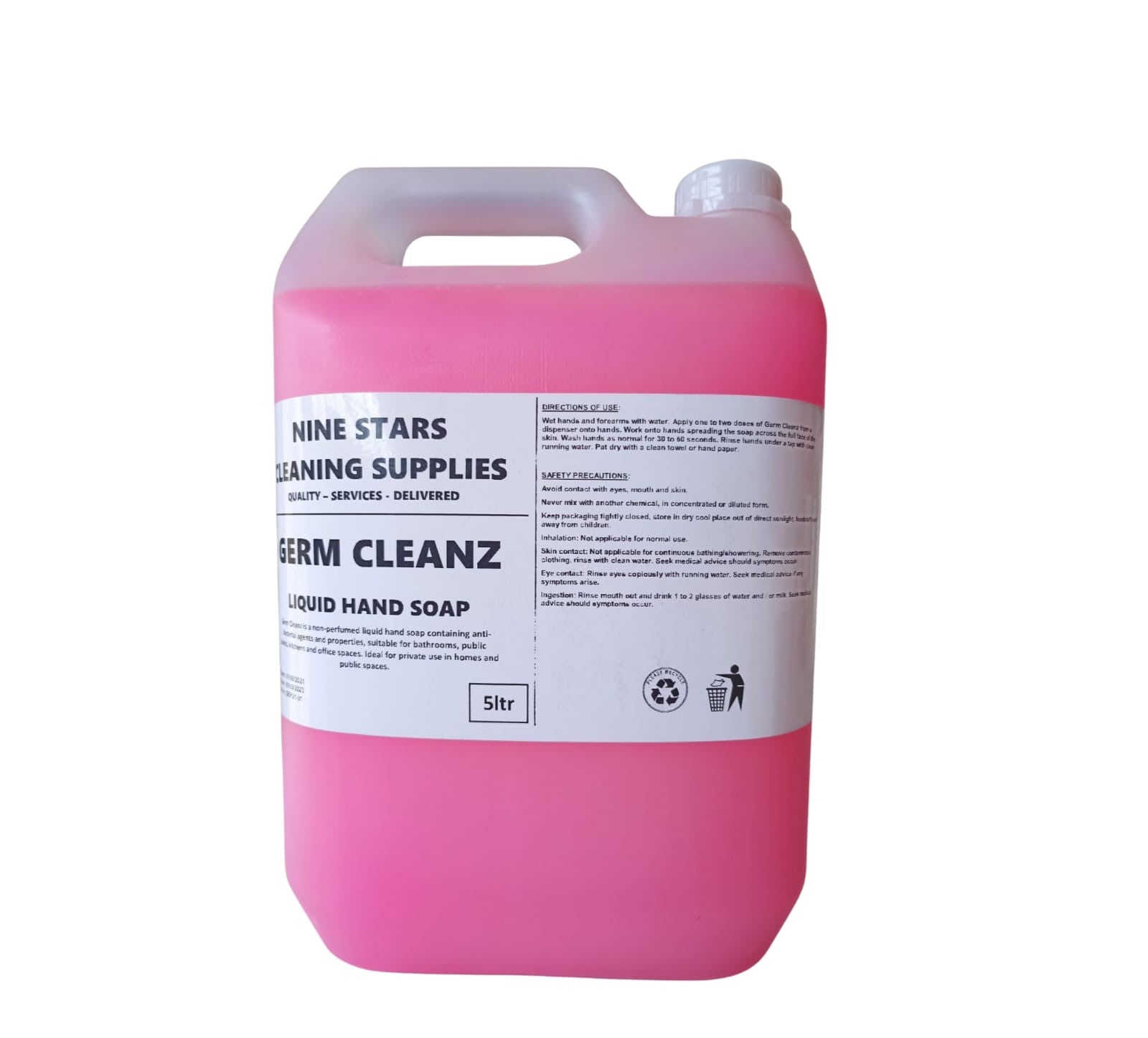 Germ Cleanz - Pink Hand Soap - 5 Litre